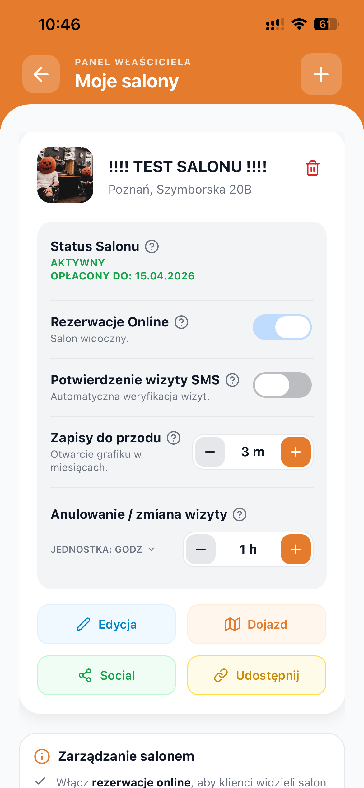 Konfiguracja salonu bizy.pl
